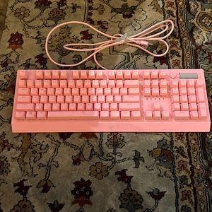 Pink gamer keyboard